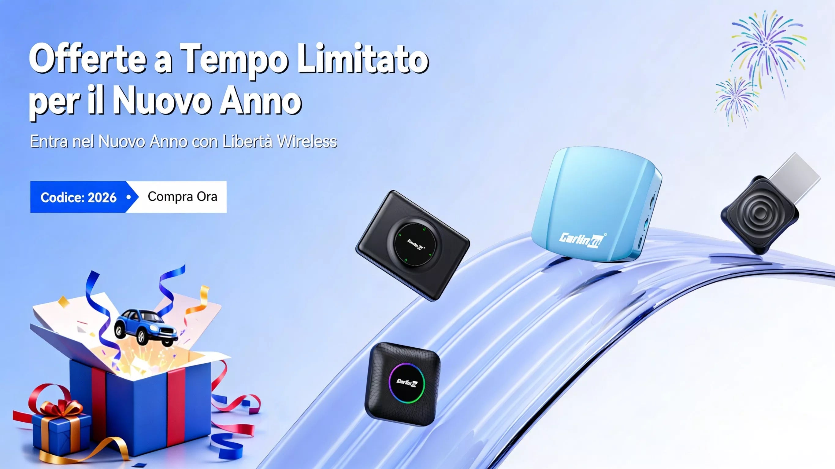 Banner di vendita di Capodanno Carlinkit 2026