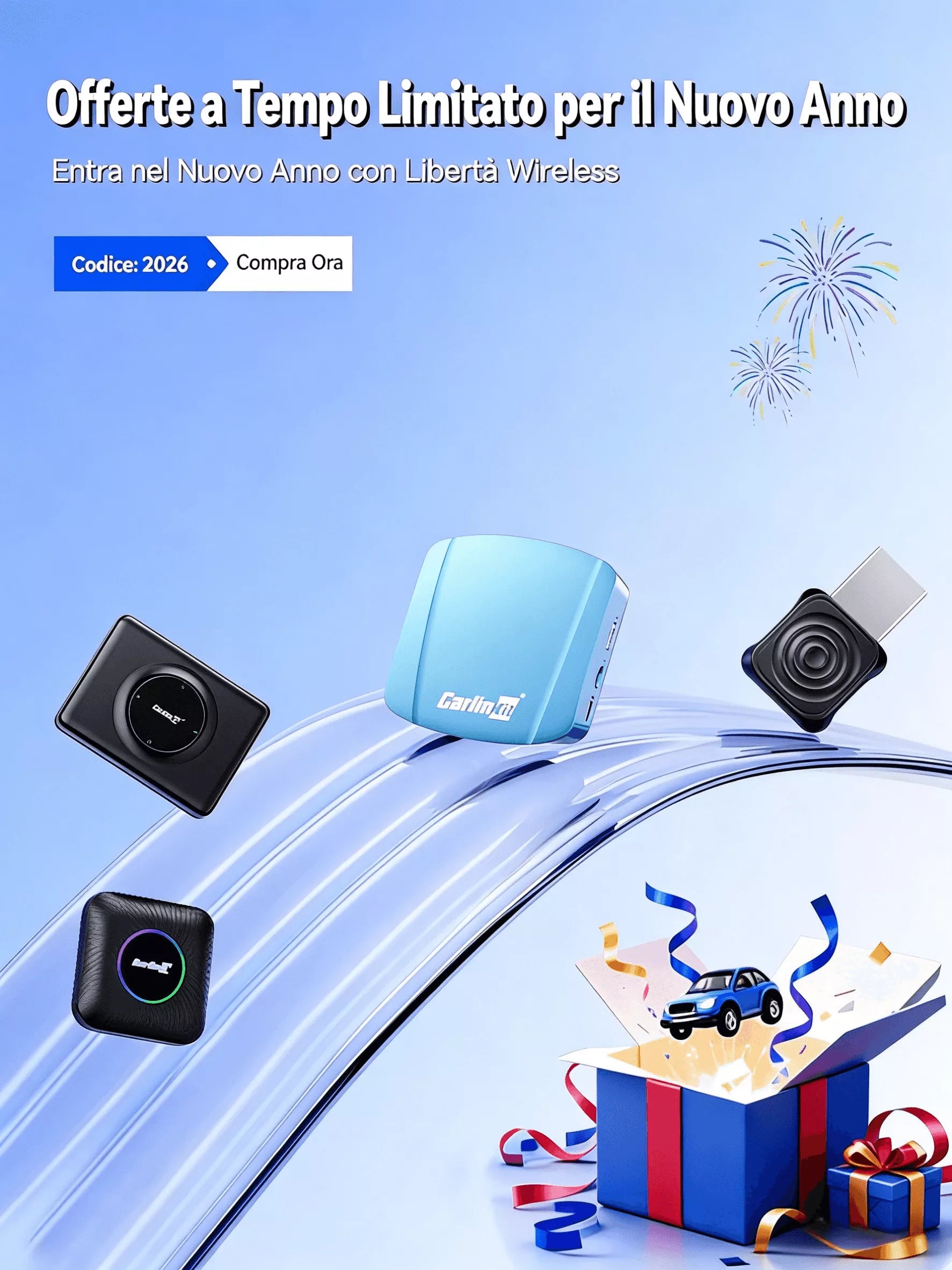 Banner di vendita di Capodanno Carlinkit 2026
